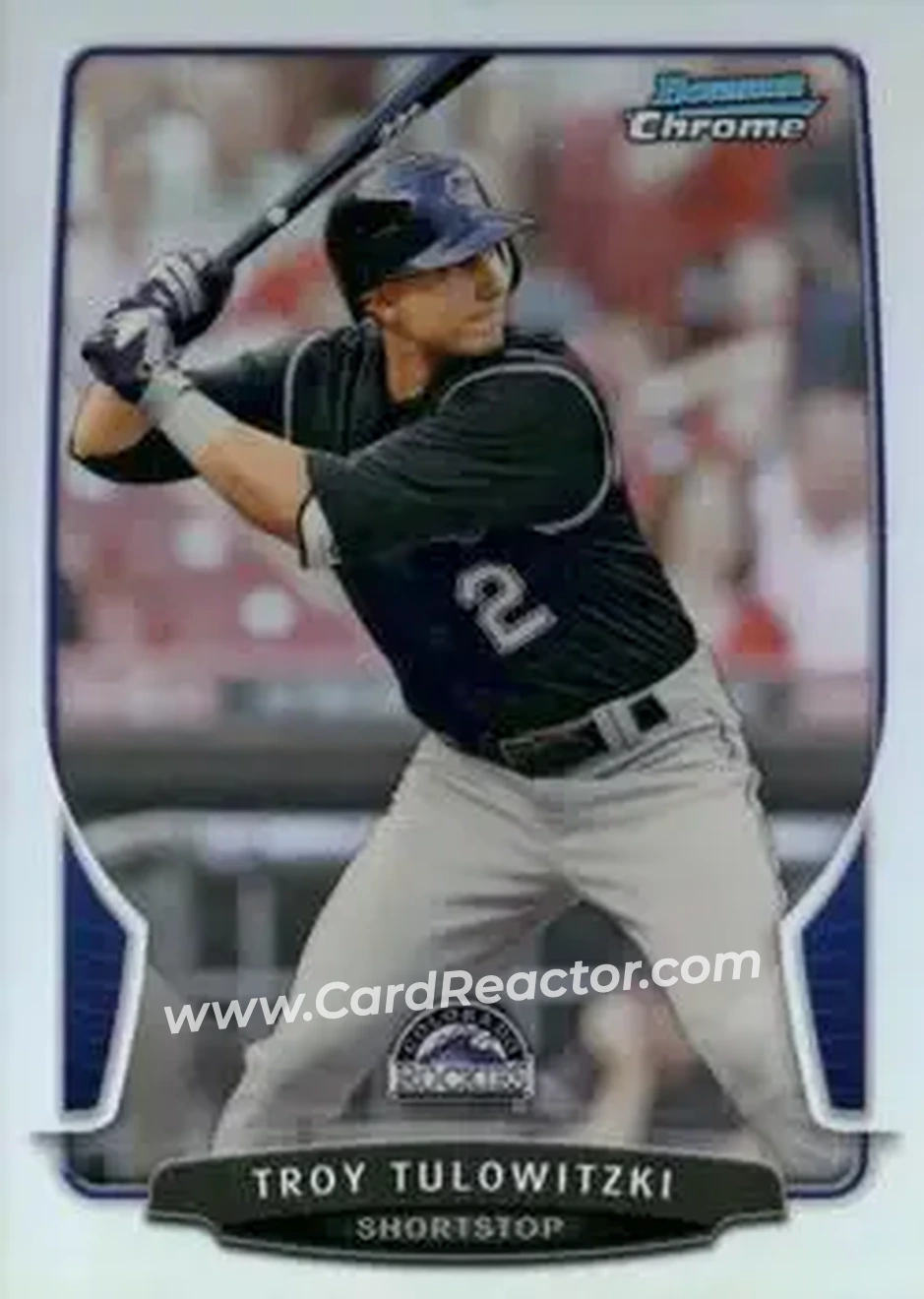 2013 Bowman Chrome - Refractors #36 - Troy Tulowitzki - Colorado Rockies