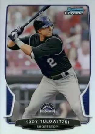 2013 Bowman Chrome - Refractors #36 - Troy Tulowitzki - Colorado Rockies 2013 Bowman Chrome - Refractors #36 - Troy Tulowitzki - Colorado Rockies