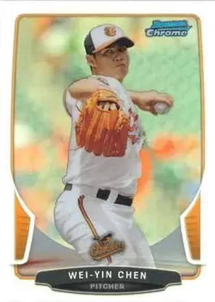 2013 Bowman Chrome - Refractors #37 - Wei-Yin Chen - Baltimore Orioles