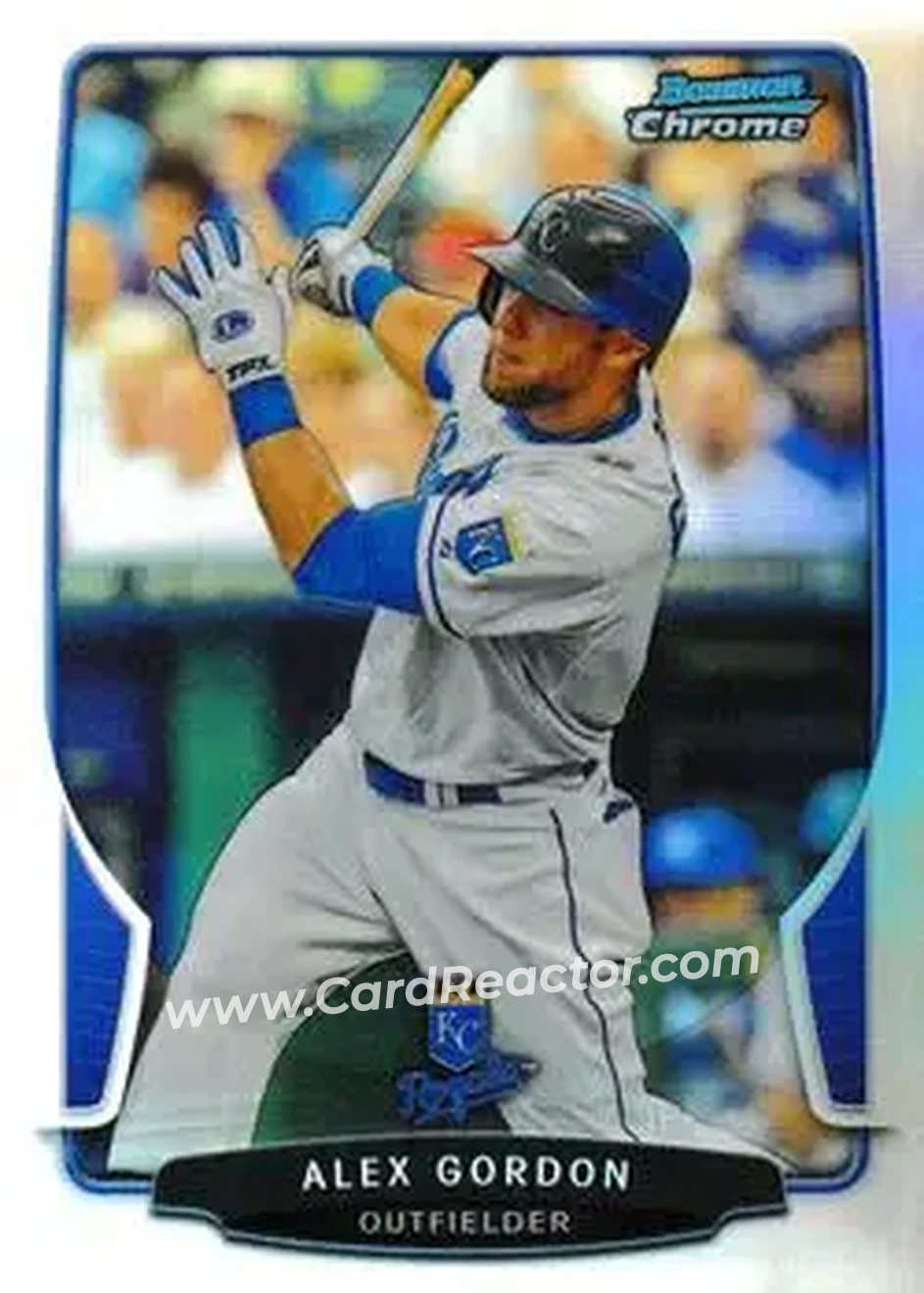 2013 Bowman Chrome - Refractors #40 - Alex Gordon - Kansas City Royals - Front