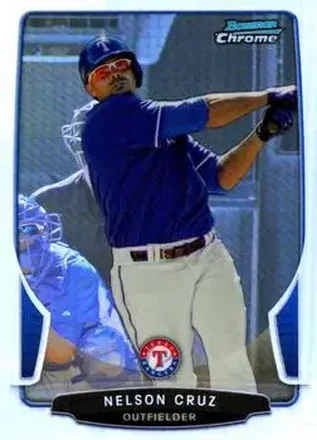 2013 Bowman Chrome - Refractors #45 - Nelson Cruz - Texas Rangers