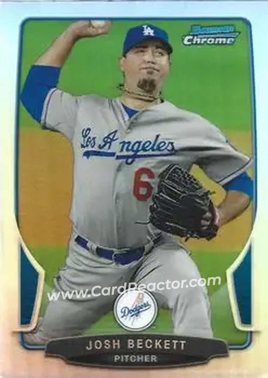 2013 Bowman Chrome - Refractors #47 - Josh Beckett - Los Angeles Dodgers