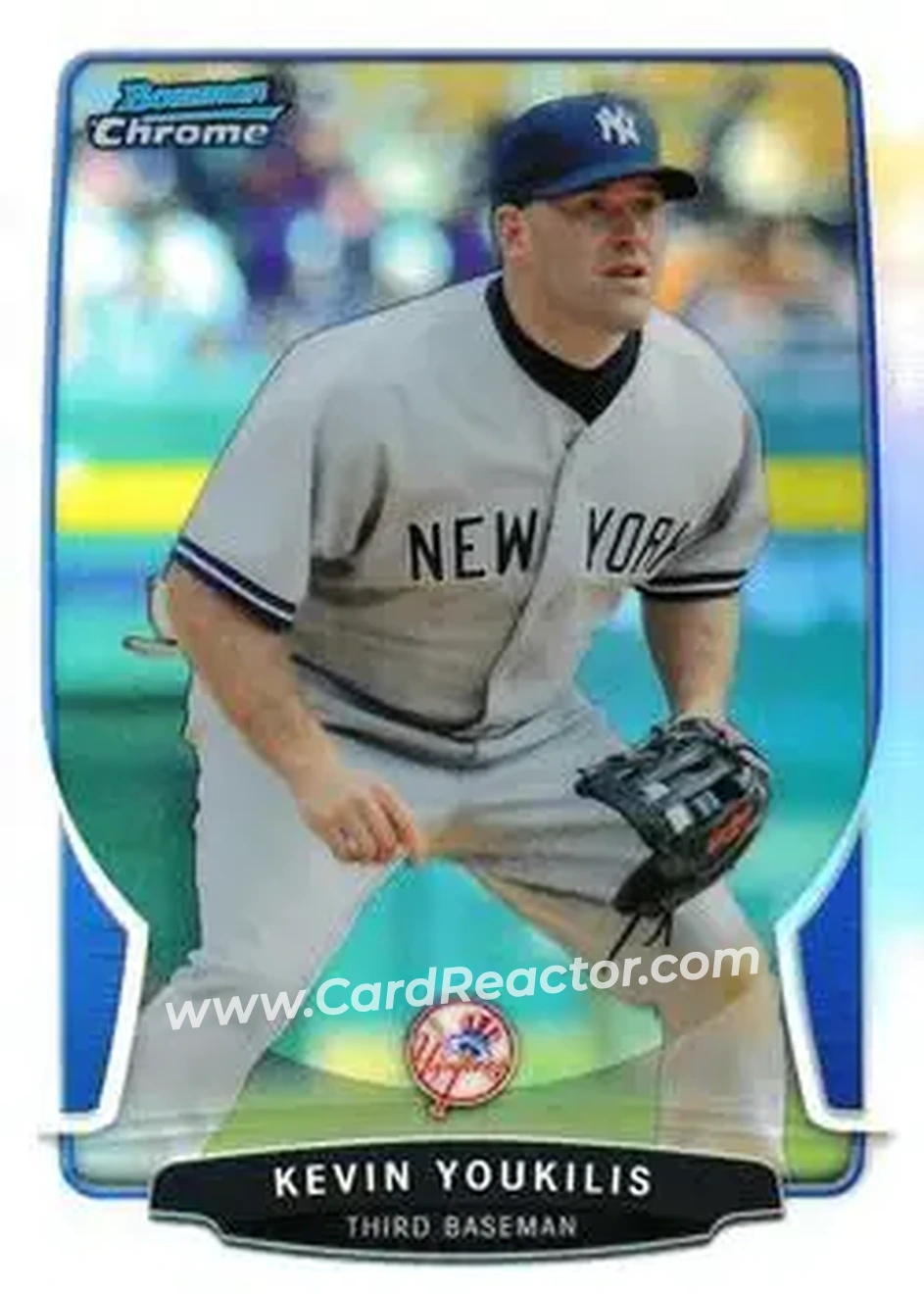 2013 Bowman Chrome - Refractors #48 - Kevin Youkilis - New York Yankees - Front