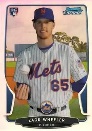 2013 Bowman Chrome - Refractors #49 - Zack Wheeler - New York Mets 2013 Bowman Chrome - Refractors #49 - Zack Wheeler - New York Mets