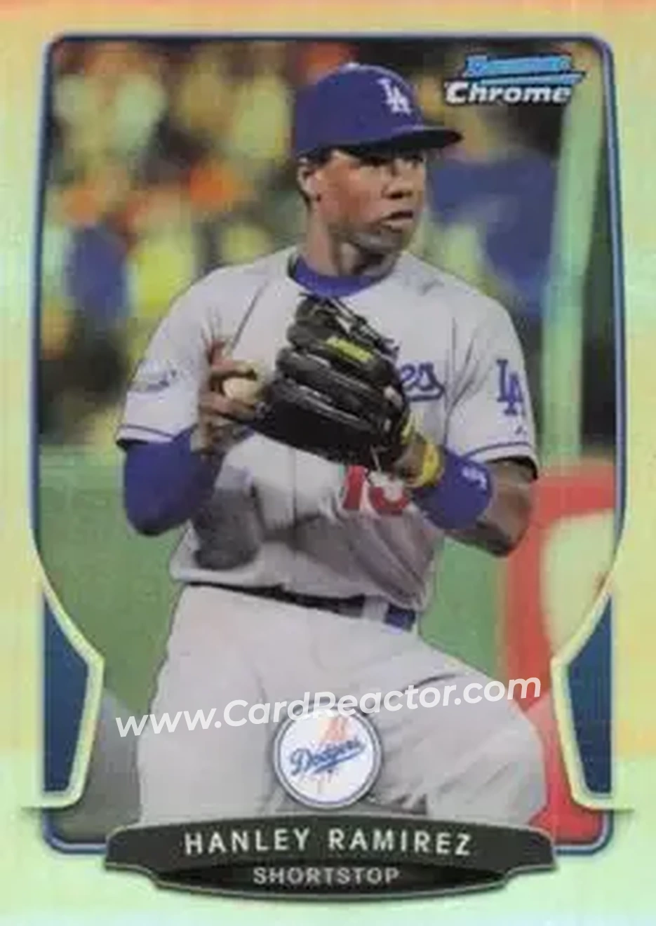 2013 Bowman Chrome - Refractors #60 - Hanley Ramirez - Los Angeles Dodgers