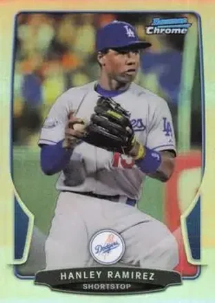 2013 Bowman Chrome - Refractors #60 - Hanley Ramirez - Los Angeles Dodgers