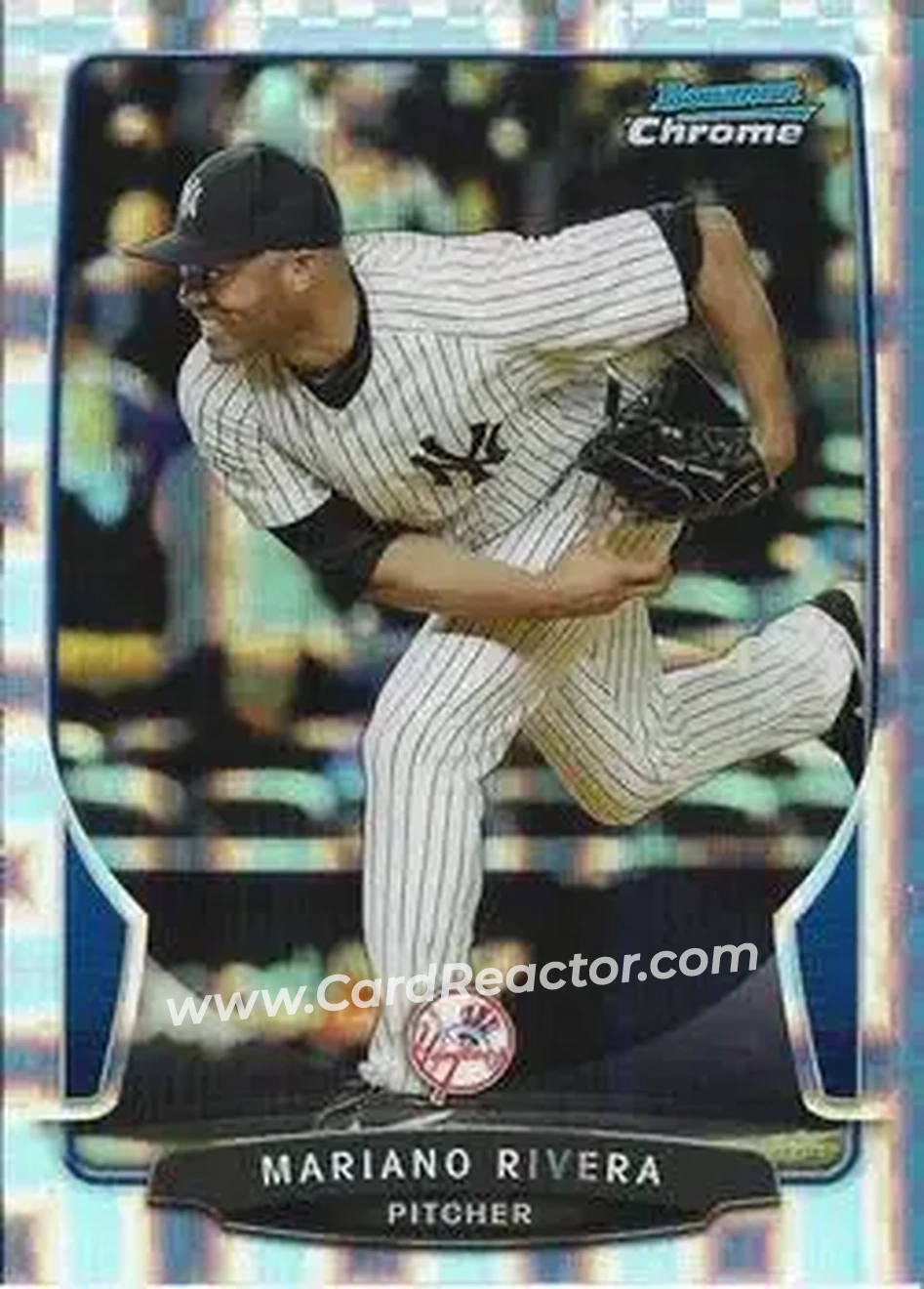 2013 Bowman Chrome - X-Fractors #19 - Mariano Rivera - New York Yankees - Front