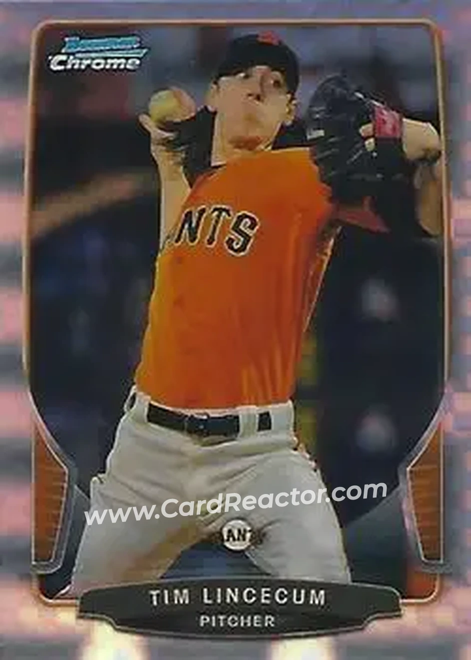 2013 Bowman Chrome - X-Fractors #20 - Tim Lincecum - San Francisco Giants
