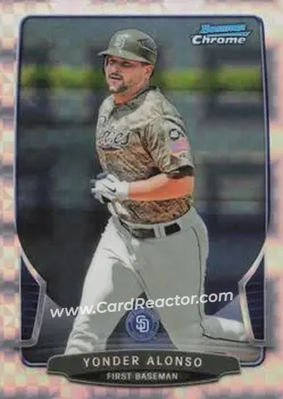 2013 Bowman Chrome - X-Fractors #22 - Yonder Alonso - San Diego Padres