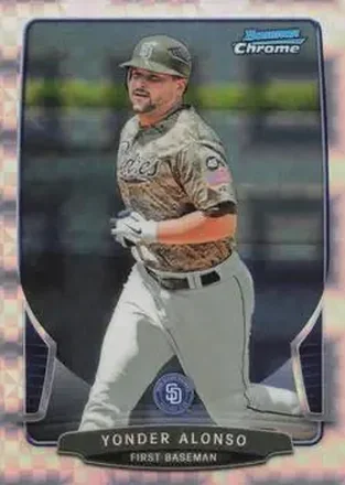 2013 Bowman Chrome - X-Fractors #22 - Yonder Alonso - San Diego Padres