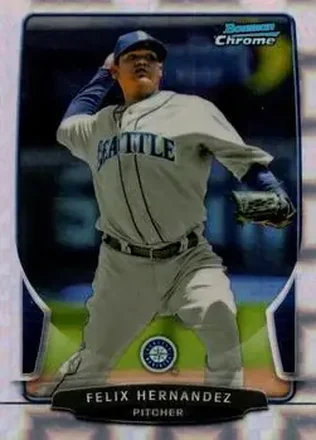 2013 Bowman Chrome - X-Fractors #25 - Felix Hernandez - Seattle Mariners