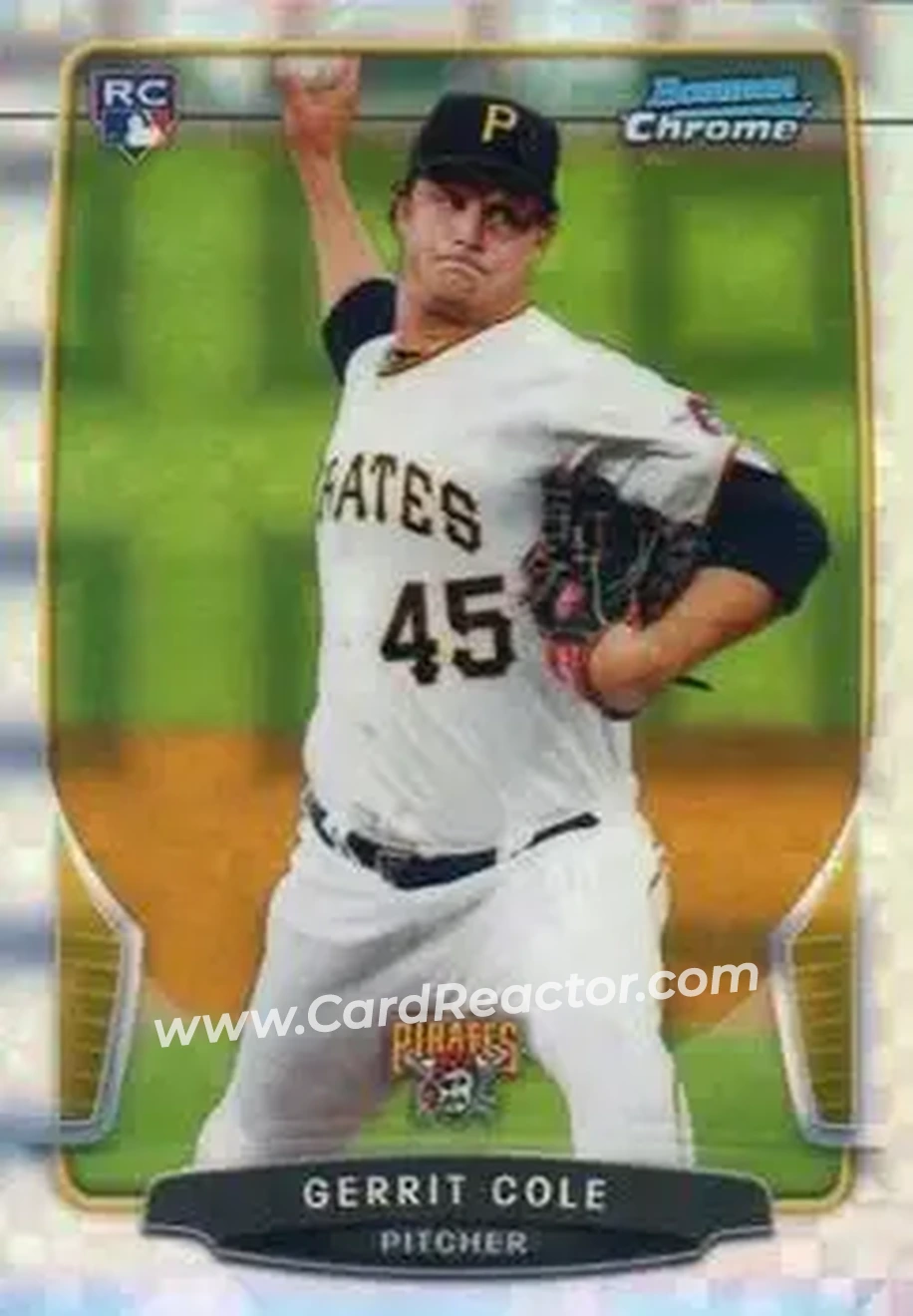2013 Bowman Chrome - X-Fractors #30 - Gerrit Cole - Pittsburgh Pirates - Front 2013 Bowman Chrome - X-Fractors #30 - Gerrit Cole - Pittsburgh Pirates - Front