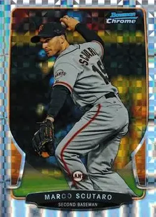 2013 Bowman Chrome - X-Fractors #41 - Marco Scutaro - San Francisco Giants 2013 Bowman Chrome - X-Fractors #41 - Marco Scutaro - San Francisco Giants