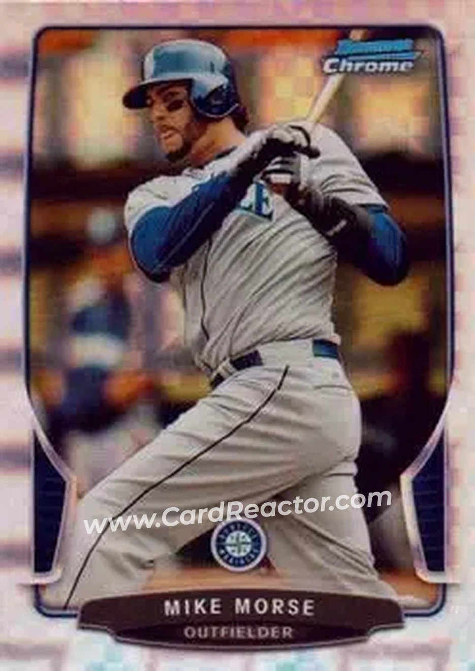 2013 Bowman Chrome - X-Fractors #43 - Mike Morse - Seattle Mariners