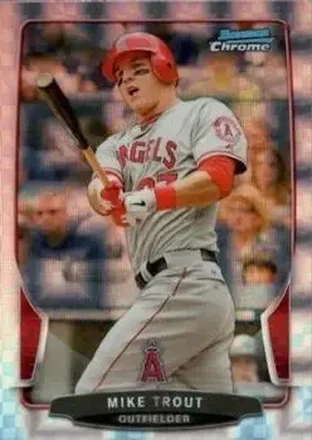 2013 Bowman Chrome - X-Fractors #50 - Mike Trout - Los Angeles Angels