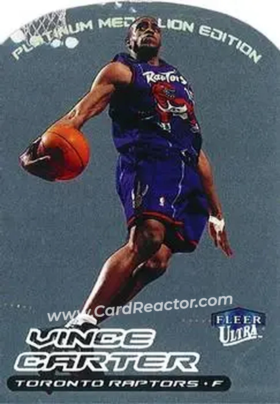 1999-00 Ultra - Platinum Medallion #1P - Vince Carter - Toronto Raptors - Front