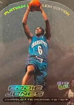 1999-00 Ultra - Platinum Medallion #8P - Eddie Jones - Charlotte Hornets