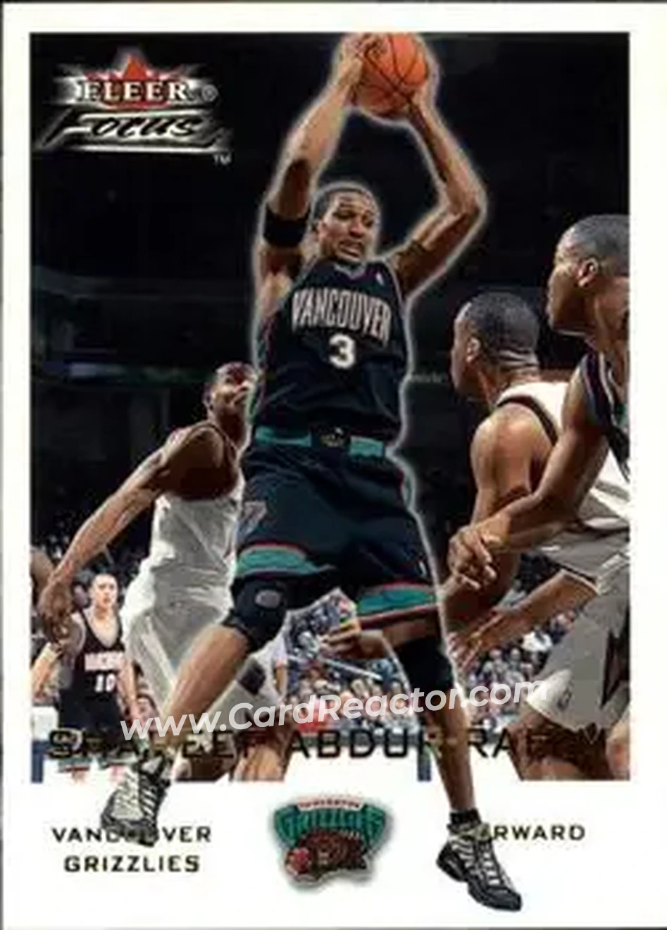 2000-01 Fleer Focus #101 - Shareef Abdur-Rahim - Vancouver Grizzlies - Front 2000-01 Fleer Focus #101 - Shareef Abdur-Rahim - Vancouver Grizzlies - Front