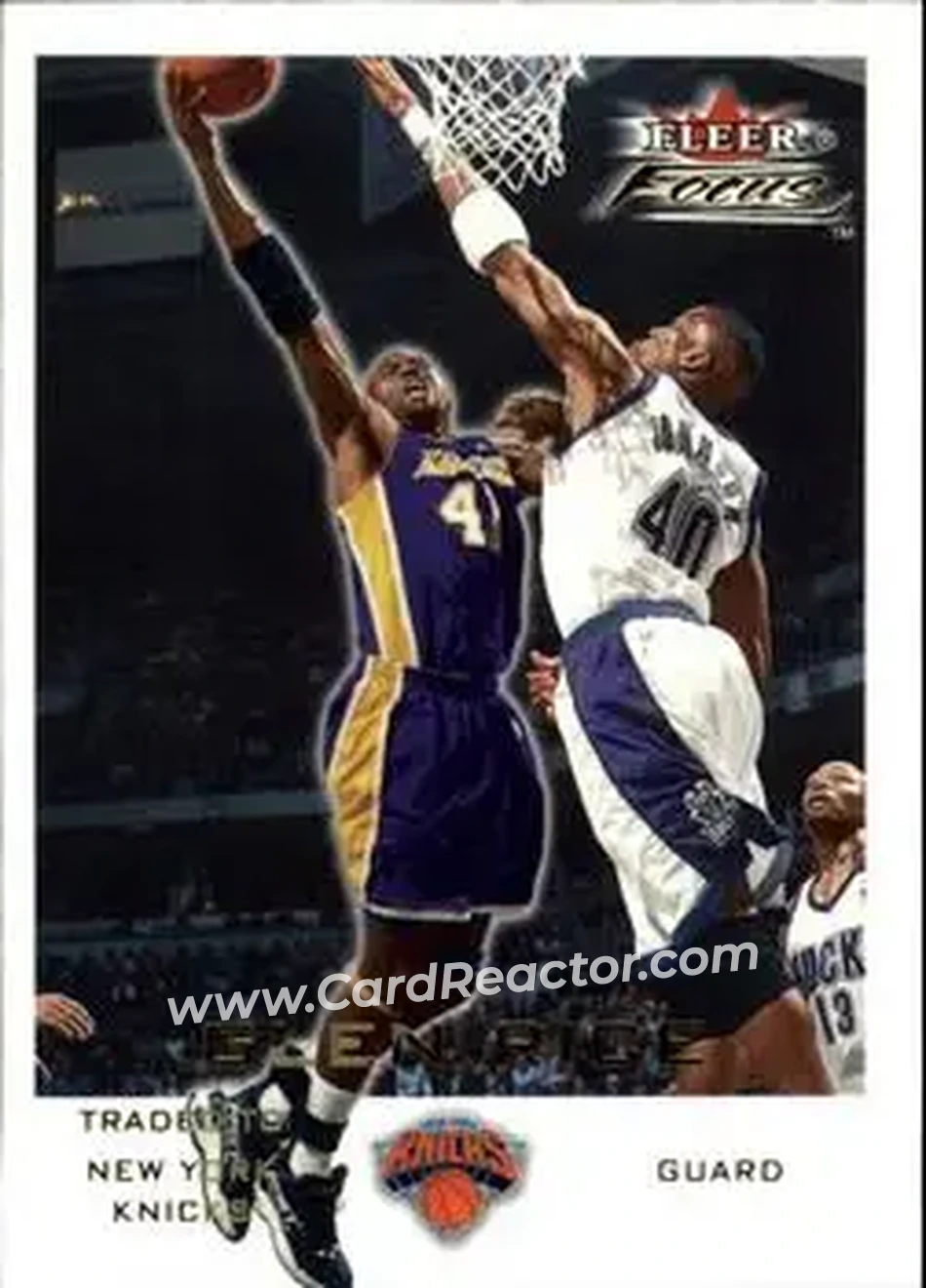 2000-01 Fleer Focus #102 - Glen Rice - New York Knicks - Front