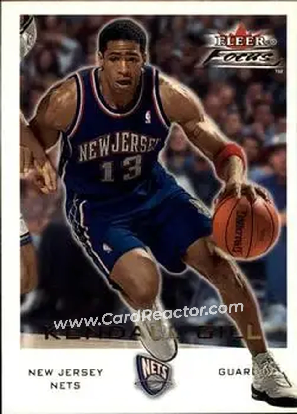2000-01 Fleer Focus #109 - Kendall Gill - New Jersey Nets - Front