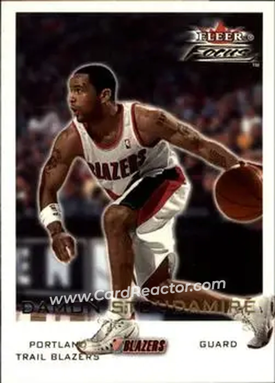 2000-01 Fleer Focus #111 - Damon Stoudamire - Portland Trail Blazers - Front