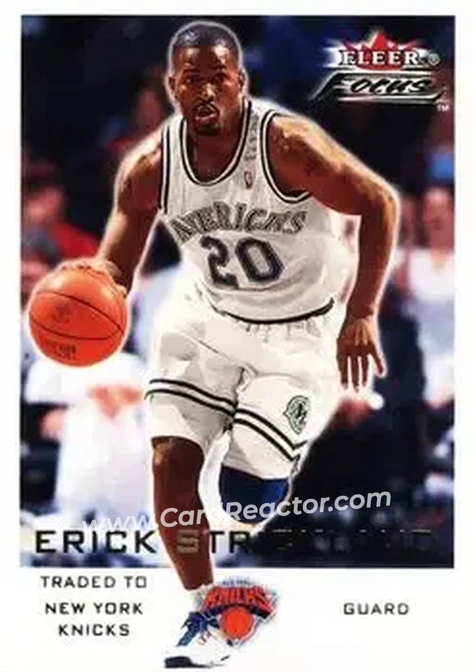 2000-01 Fleer Focus #116 - Erick Strickland - New York Knicks - Front