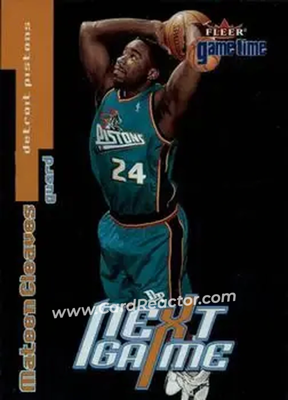 2000-01 Fleer Game Time #101 - Mateen Cleaves - Detroit Pistons - Front