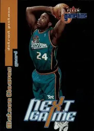 2000-01 Fleer Game Time #101 - Mateen Cleaves - Detroit Pistons