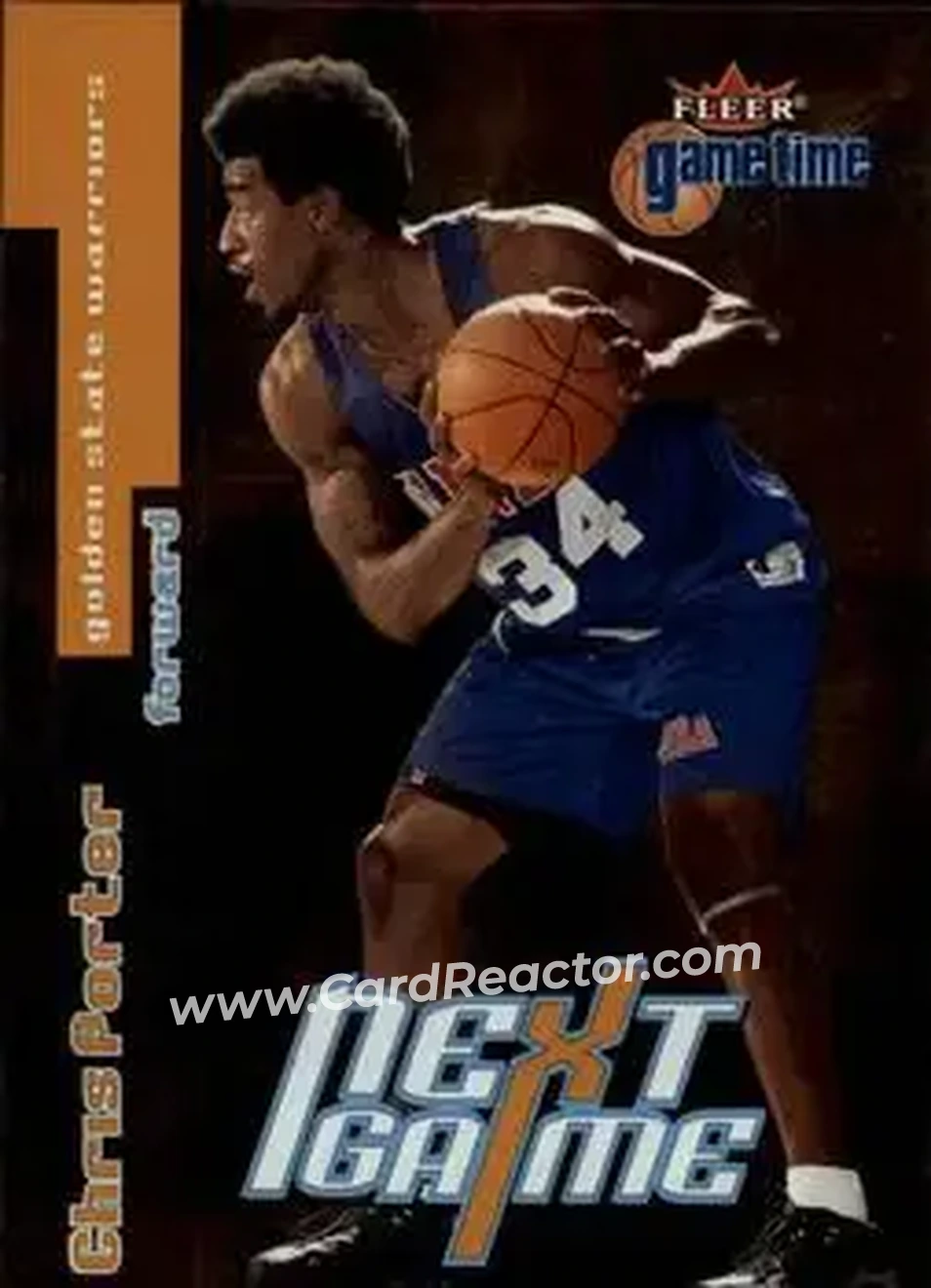 2000-01 Fleer Game Time #102 - Chris Porter - Golden State Warriors - Front 2000-01 Fleer Game Time #102 - Chris Porter - Golden State Warriors - Front