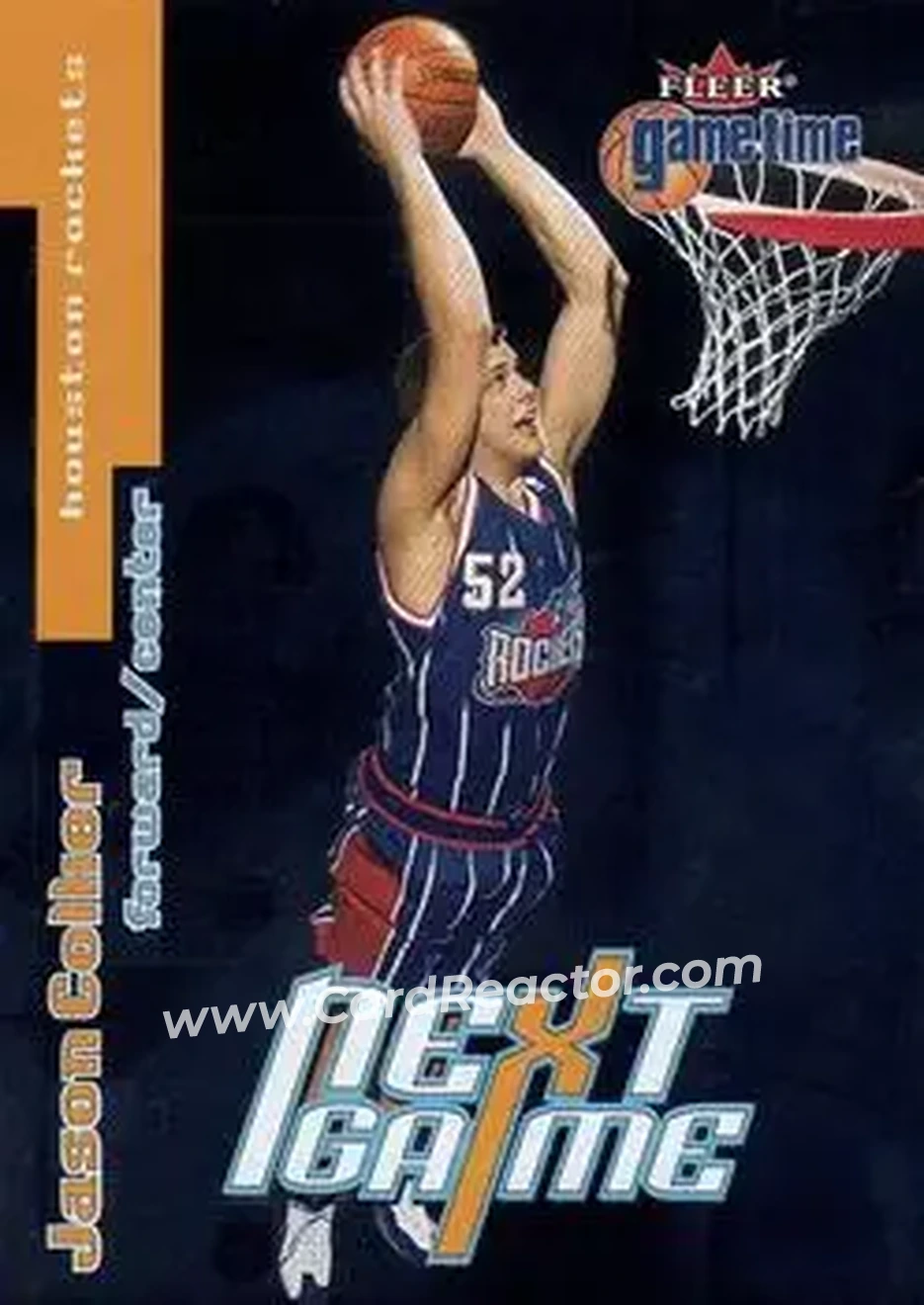 2000-01 Fleer Game Time #103 - Jason Collier - Houston Rockets - Front