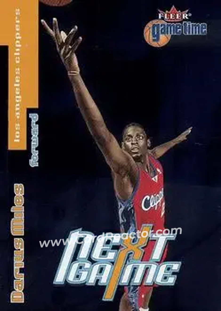 2000-01 Fleer Game Time #105 - Darius Miles - Los Angeles Clippers - Front 2000-01 Fleer Game Time #105 - Darius Miles - Los Angeles Clippers - Front