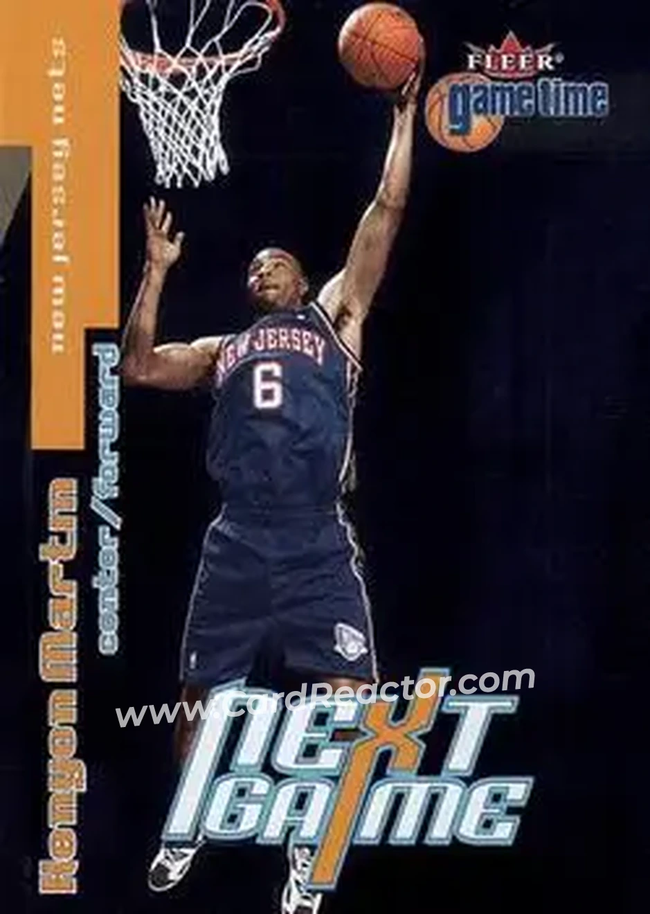 2000-01 Fleer Game Time #109 - Kenyon Martin - New Jersey Nets - Front