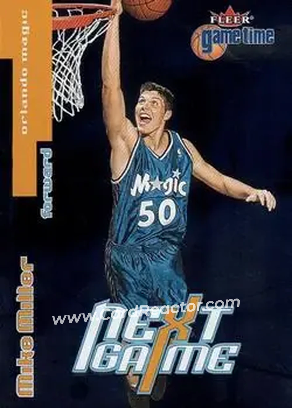 2000-01 Fleer Game Time #110 - Mike Miller - Orlando Magic - Front