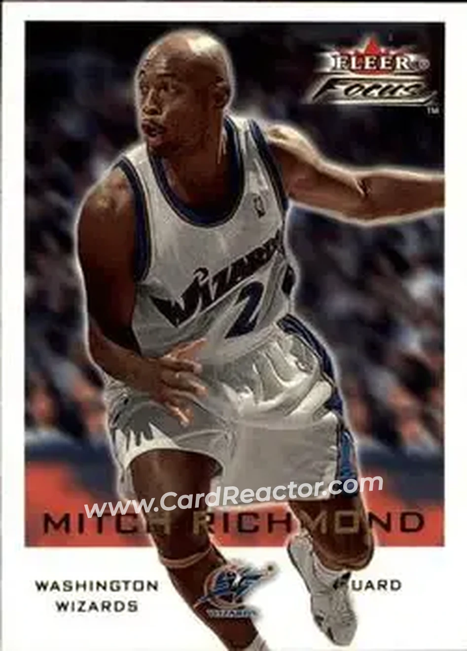 2000-01 Fleer Focus #123 - Mitch Richmond - Washington Wizards - Front