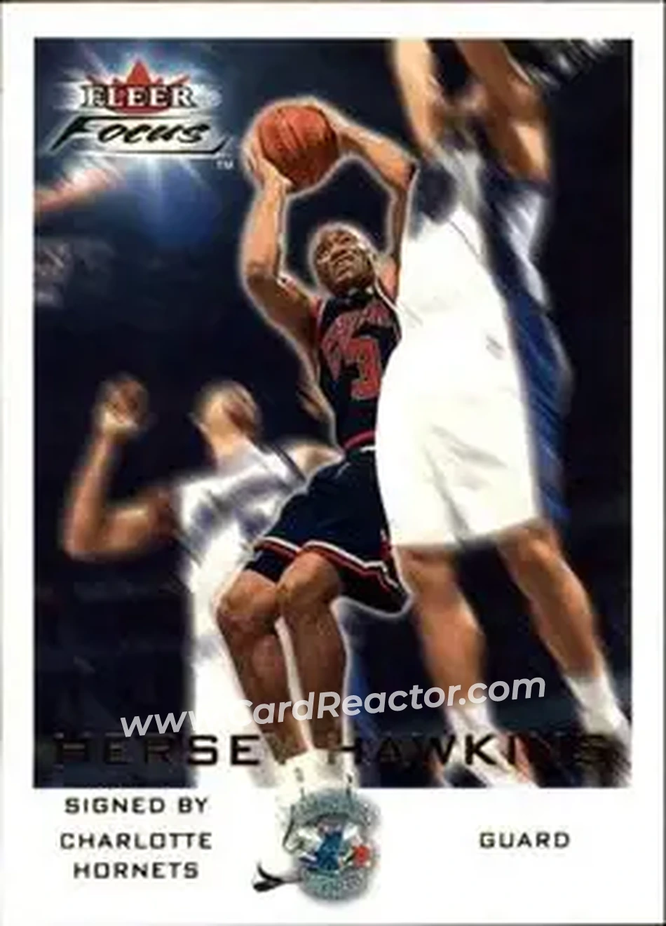 2000-01 Fleer Focus #124 - Hersey Hawkins - Charlotte Hornets - Front 2000-01 Fleer Focus #124 - Hersey Hawkins - Charlotte Hornets - Front