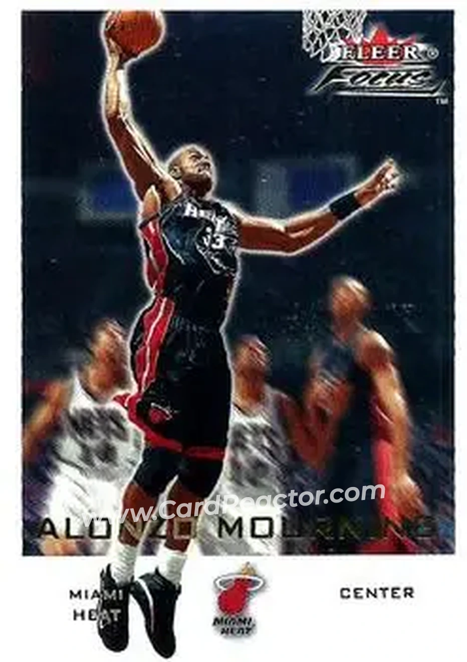 2000-01 Fleer Focus #129 - Alonzo Mourning - Miami Heat - Front
