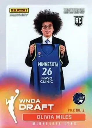 2026 Panini Instant WNBA Draft Night #DN-02 - Olivia Miles - Minnesota Lynx