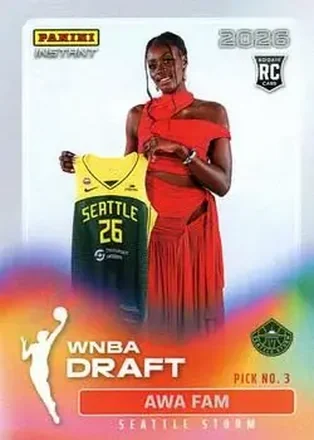 2026 Panini Instant WNBA Draft Night #DN-03 - Awa Fam - Seattle Storm