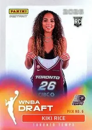 2026 Panini Instant WNBA Draft Night #DN-06 - Kiki Rice - Toronto Tempo