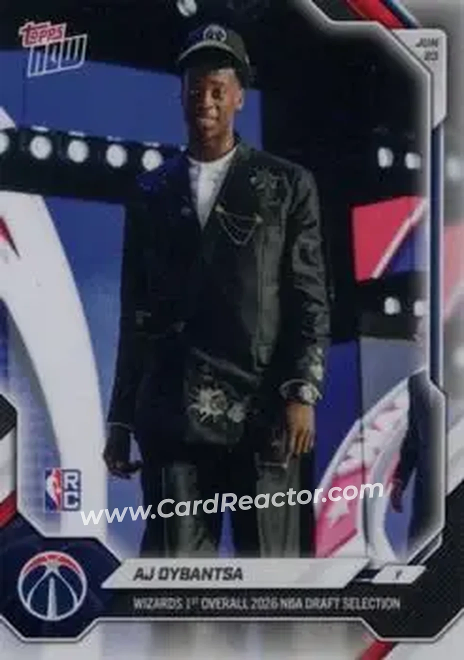 2026-27 Topps Now NBA Draft #ADYB - AJ Dybantsa - Washington Wizards - Front