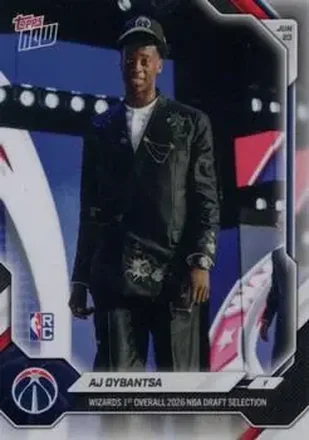 2026-27 Topps Now NBA Draft #ADYB - AJ Dybantsa - Washington Wizards