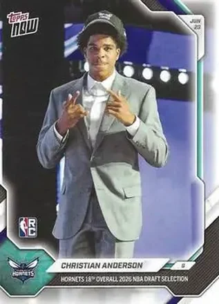 2026-27 Topps Now NBA Draft #CAND - Christian Anderson - Charlotte Hornets