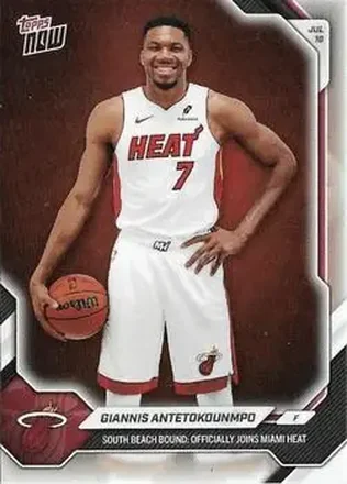 2026-27 Topps Now Off-Season #OS02 - Giannis Antetokounmpo - Miami Heat