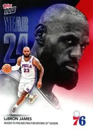 2026-27 Topps Now Off-Season #OS03 - LeBron James - Philadelphia 76ers