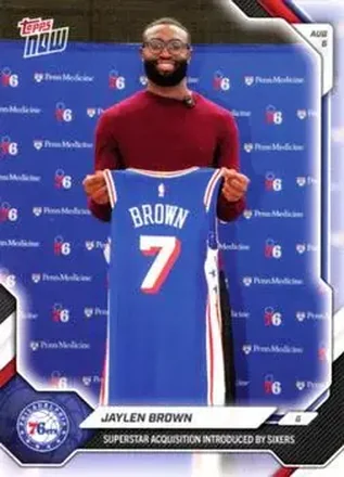 2026-27 Topps Now Off-Season #OS04 - Jaylen Brown - Philadelphia 76ers