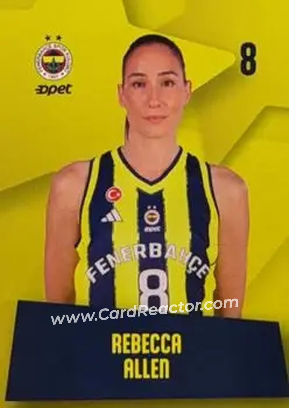 2026 Fenerbahce Opet Women's Team #NNO - Rebecca Allen - Fenerbahce Opet - Front