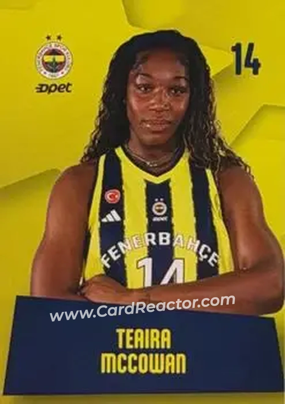 2026 Fenerbahce Opet Women's Team #NNO - Teaira McCowan - Fenerbahce Opet - Front