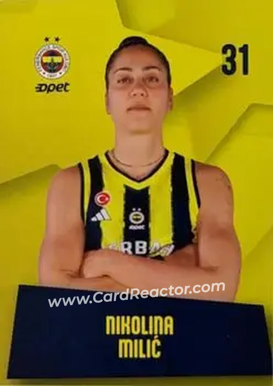 2026 Fenerbahce Opet Women's Team #NNO - Nina Milic - Fenerbahce Opet - Front