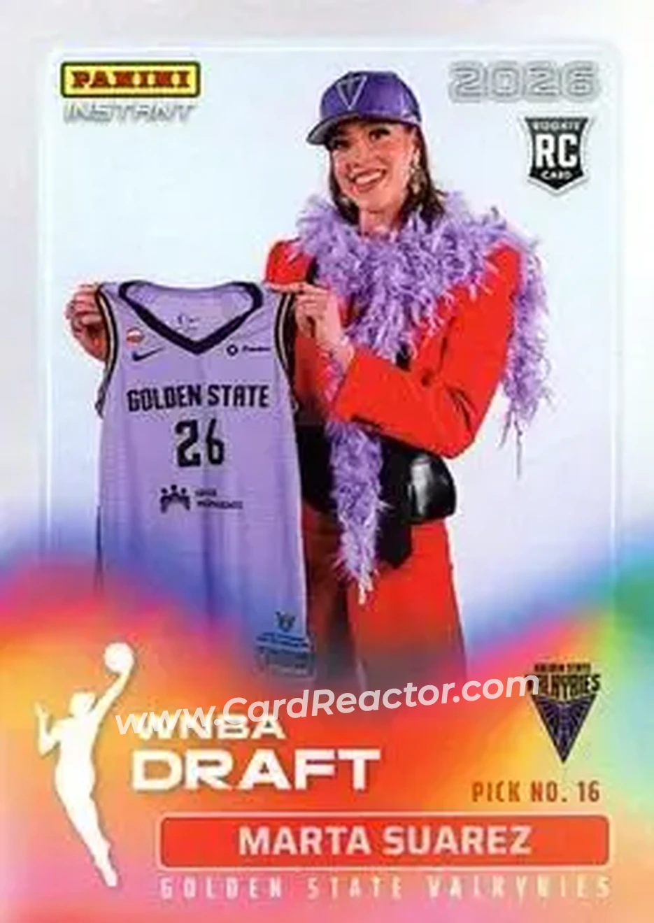 2026 Panini Instant WNBA Draft Night #DN-13 - Marta Suarez - Golden State Valkyries - Front