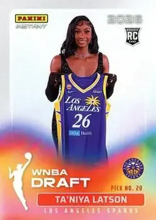 2026 Panini Instant WNBA Draft Night #DN-14 - Ta'Niya Latson - Los Angeles Sparks